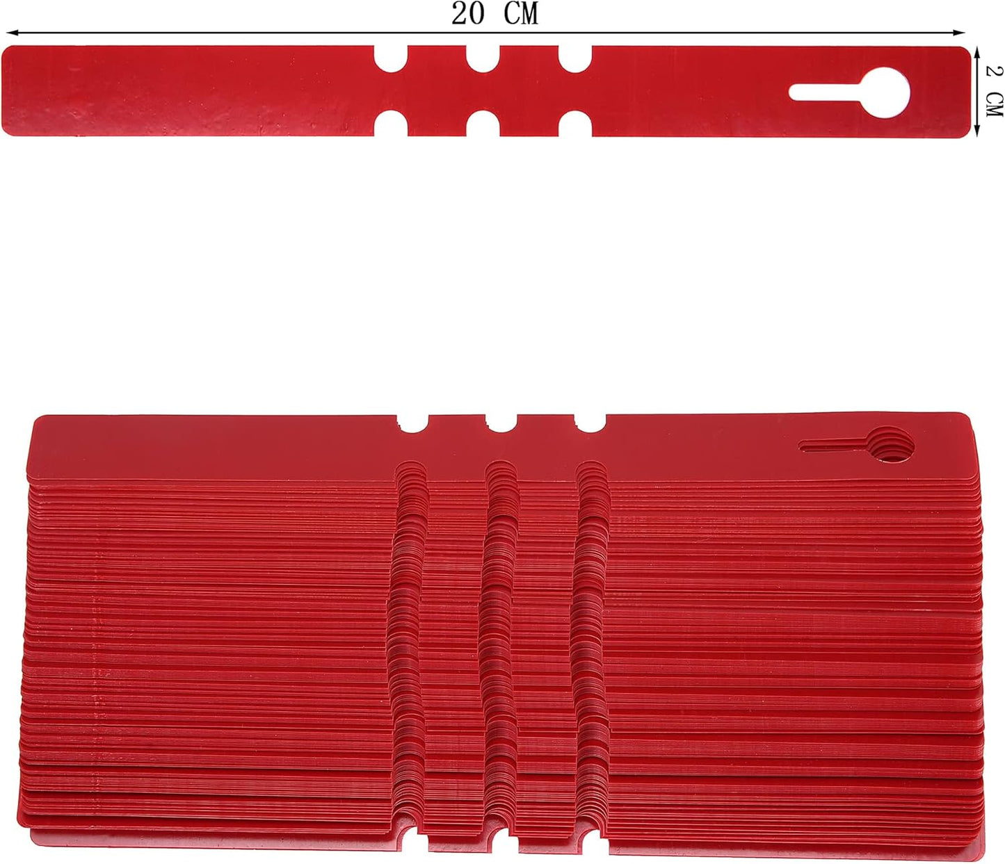 200 Pcs Red Plastic Plant Tags with a Marker Pen, Wrap Around Hanging Tree Tags Nursery Garden Labels Waterproof Nursery Garden Stakes, 2x20cm