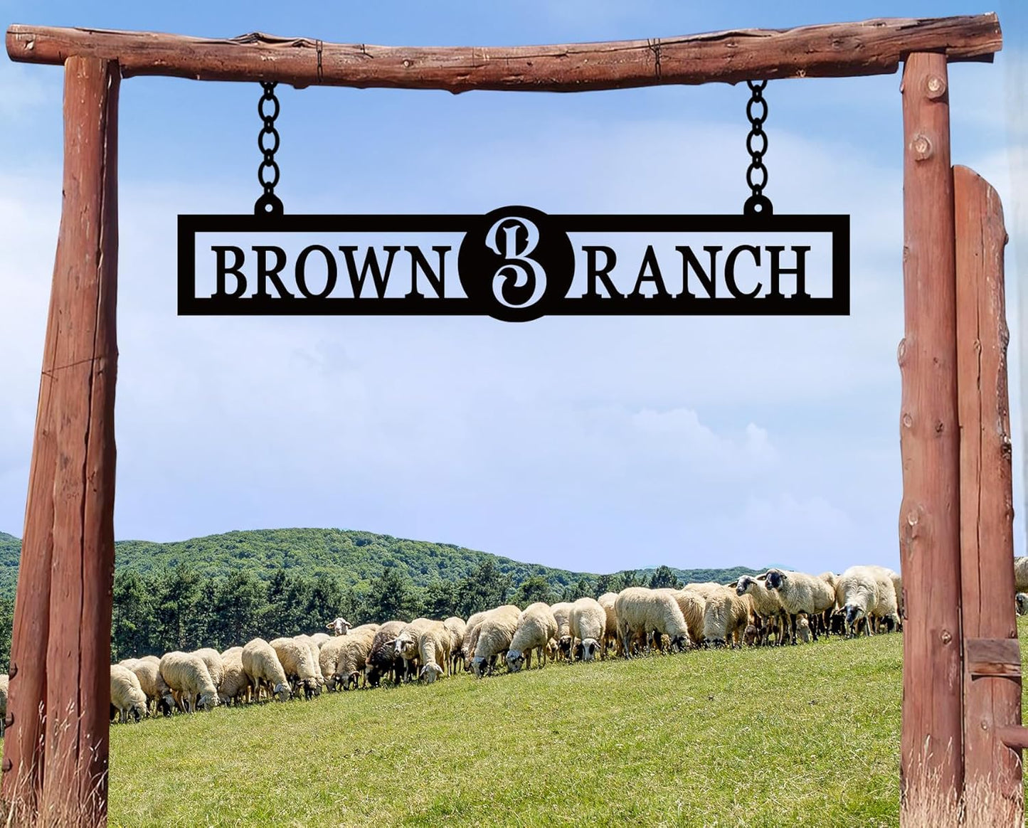 Personalized Metal Farm Sign, Custom Metal Family Name Farmhouse Sign, Outdoor Ranch Sign, Personalized Metal Family Name Sign, Indoor Outdoor Metal Farmhouse Farm Sign, Farmhouse Decor Gifts, Housewa