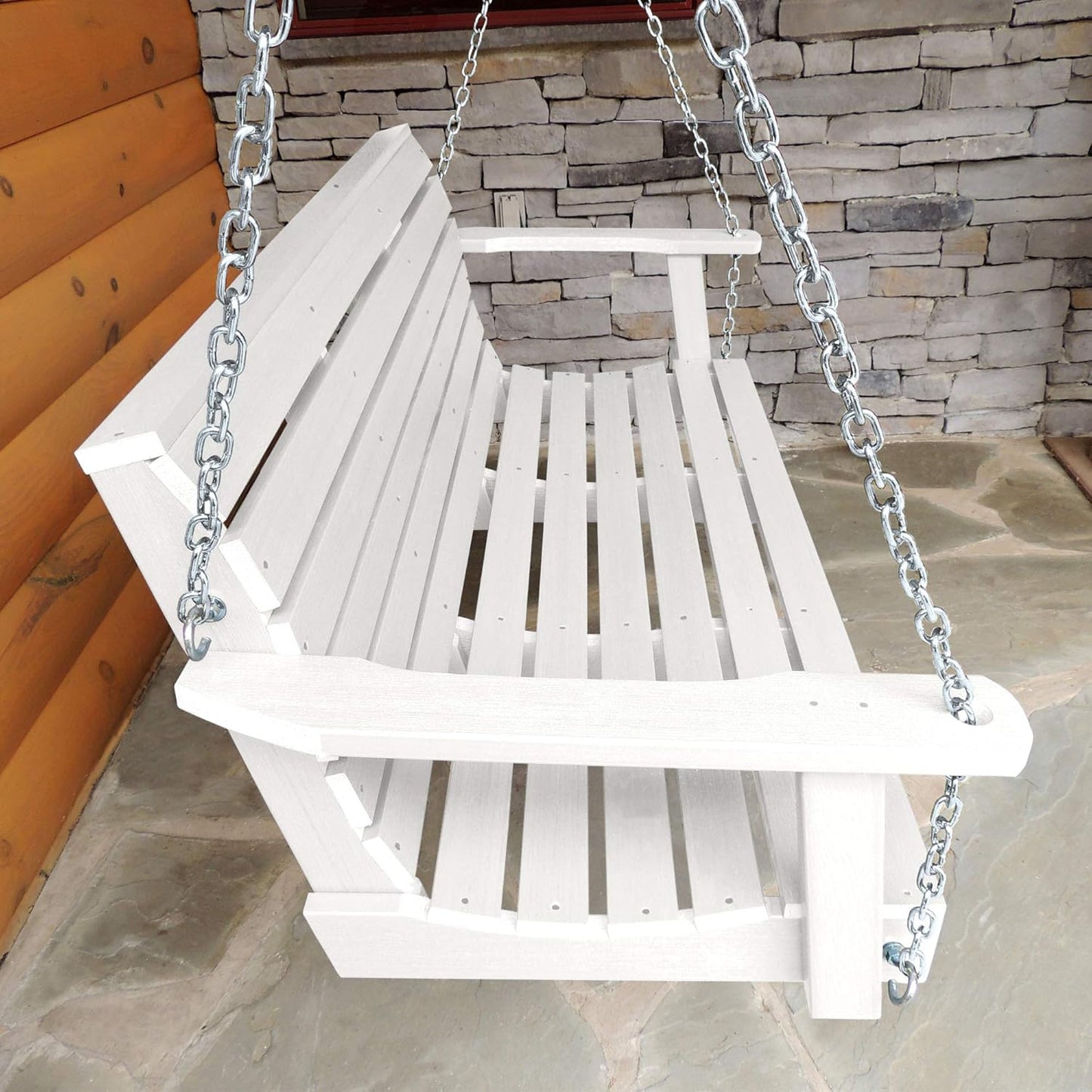 highwood Weatherly Porch Swing, 4 Feet, White