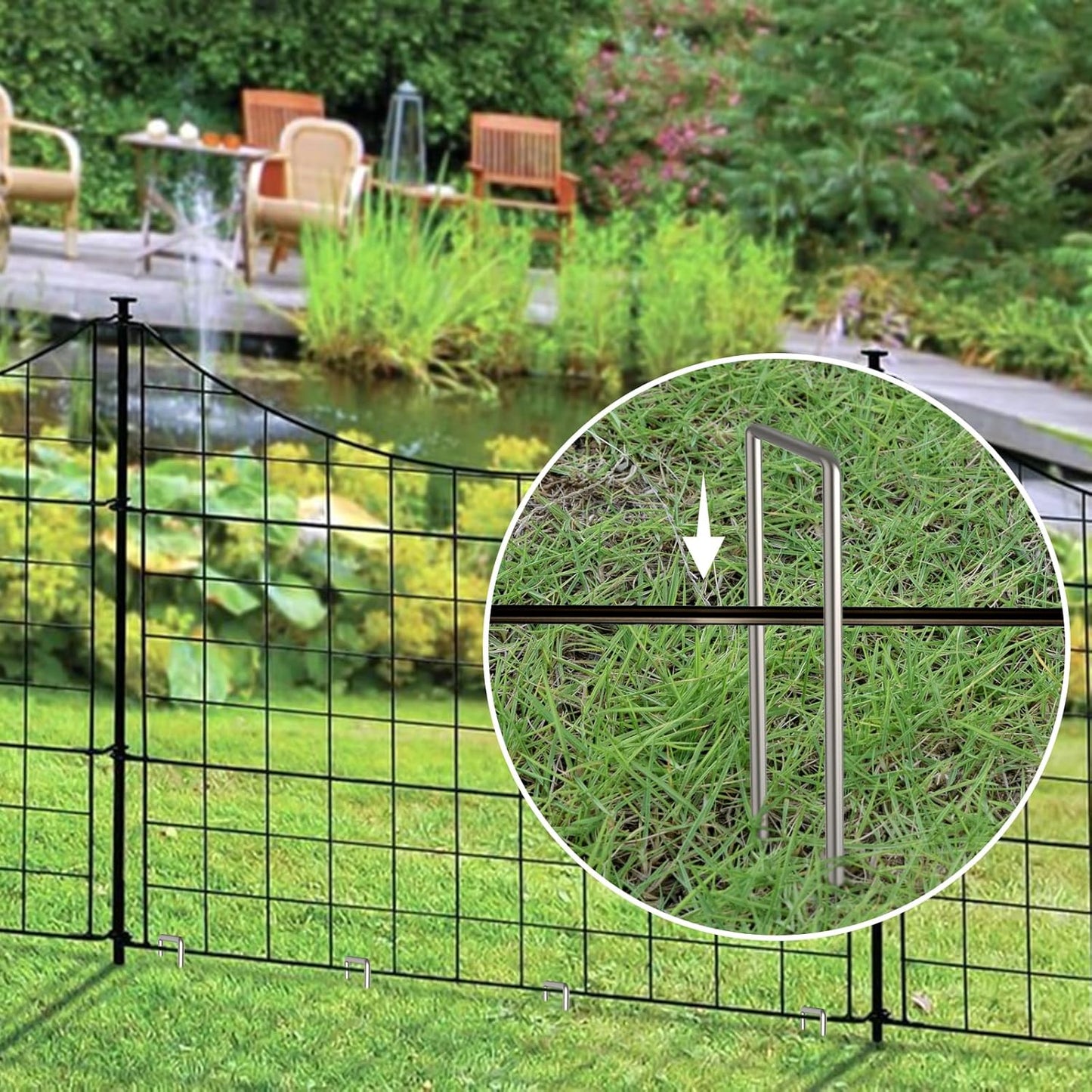 AAGUT 16 Pack Landscape Staples 6 Inch Garden Pins 11 Ga Galvanized Sod Landscaping Pins Heavy Duty Yard Lawn Tent Stakes for Weed Barrier Fabric, Inflatables, Artificial Turf, Irrigation Tubing Hose