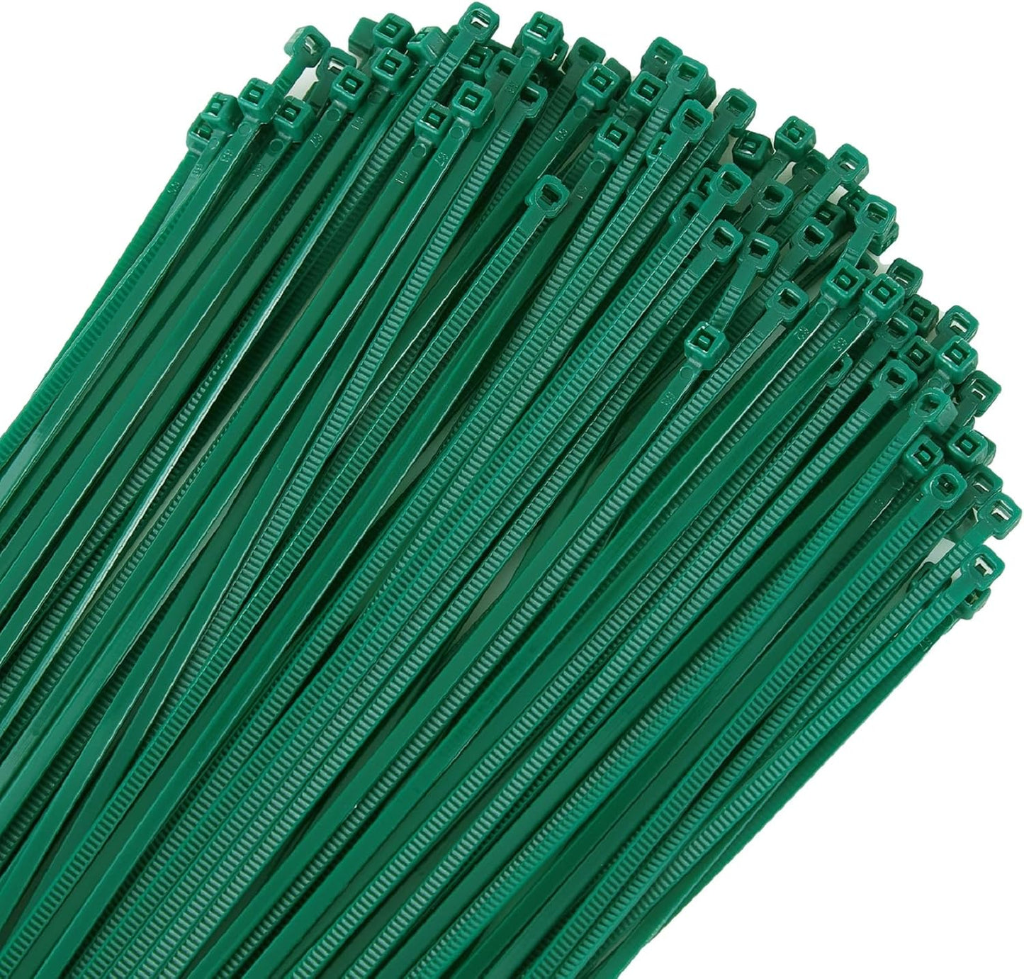 8 inch 3mm Dark Green Nylon Garden Cable Zip Ties Self Locking Cable Ties Twist Ties, Multi-Purpose Cable Tie(100 Pcs)