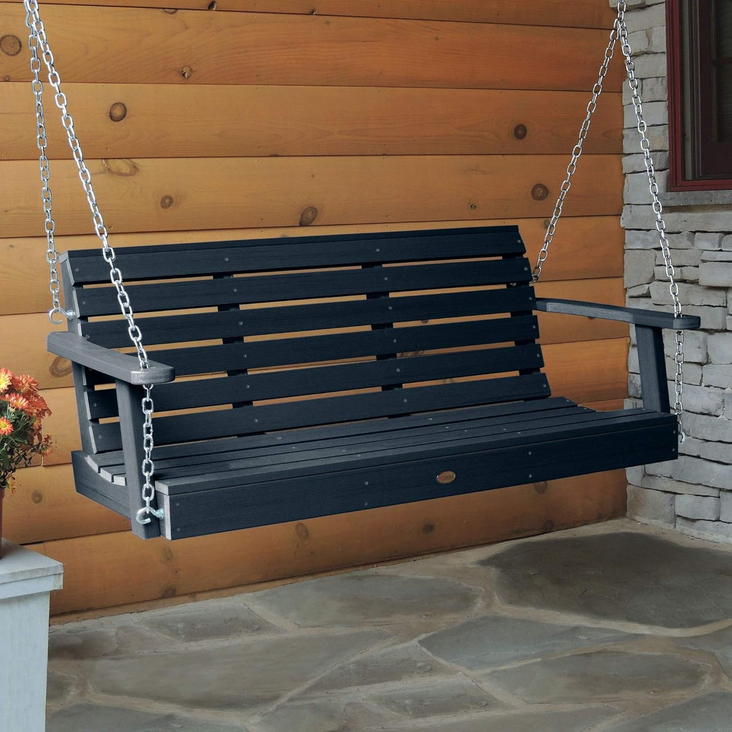 highwood Weatherly Porch Swing 5 Feet, Federal Blue
