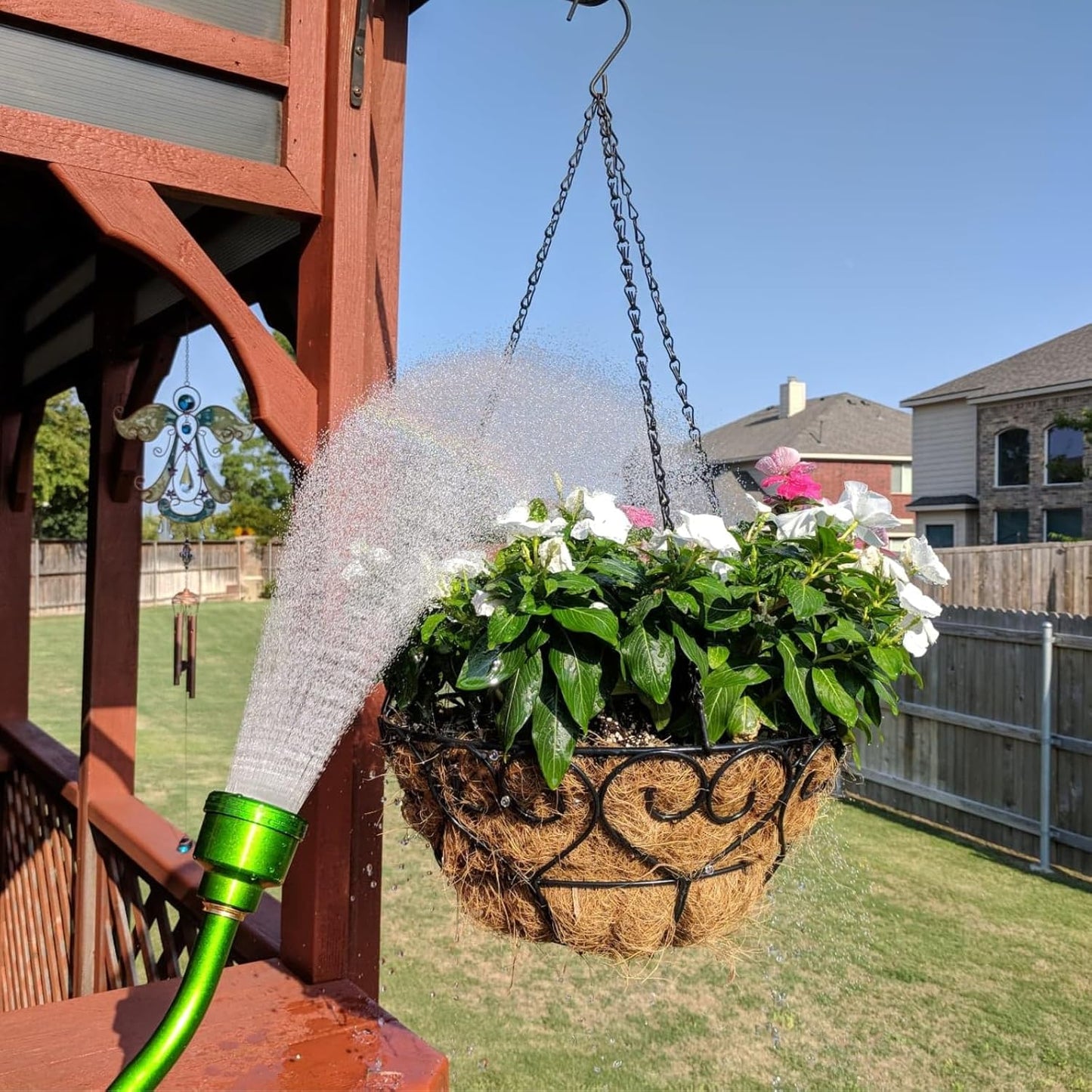 GREEN MOUNT Watering Wand, 24 Inch Sprayer Wand with Superior Stainless Head, Perfect for Hanging Baskets, Plants, Flowers, Shrubs, Garden and Lawn