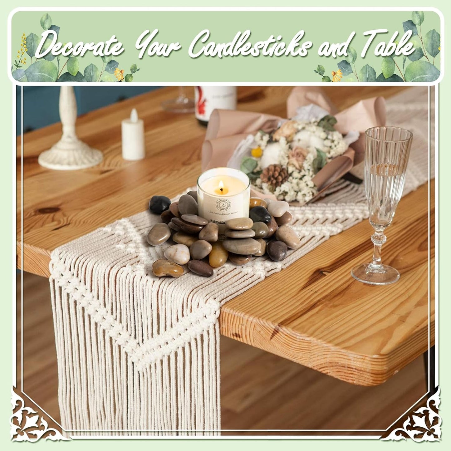 11lbs Mix Natural River Rocks, High-Polished Pebbles for Plants Garden, 1-2 inch Decorative Mix Stones, Ideal for Fish Tank, Vases, Crafting, Home Decor and Garden Landscaping Rocks,Mix