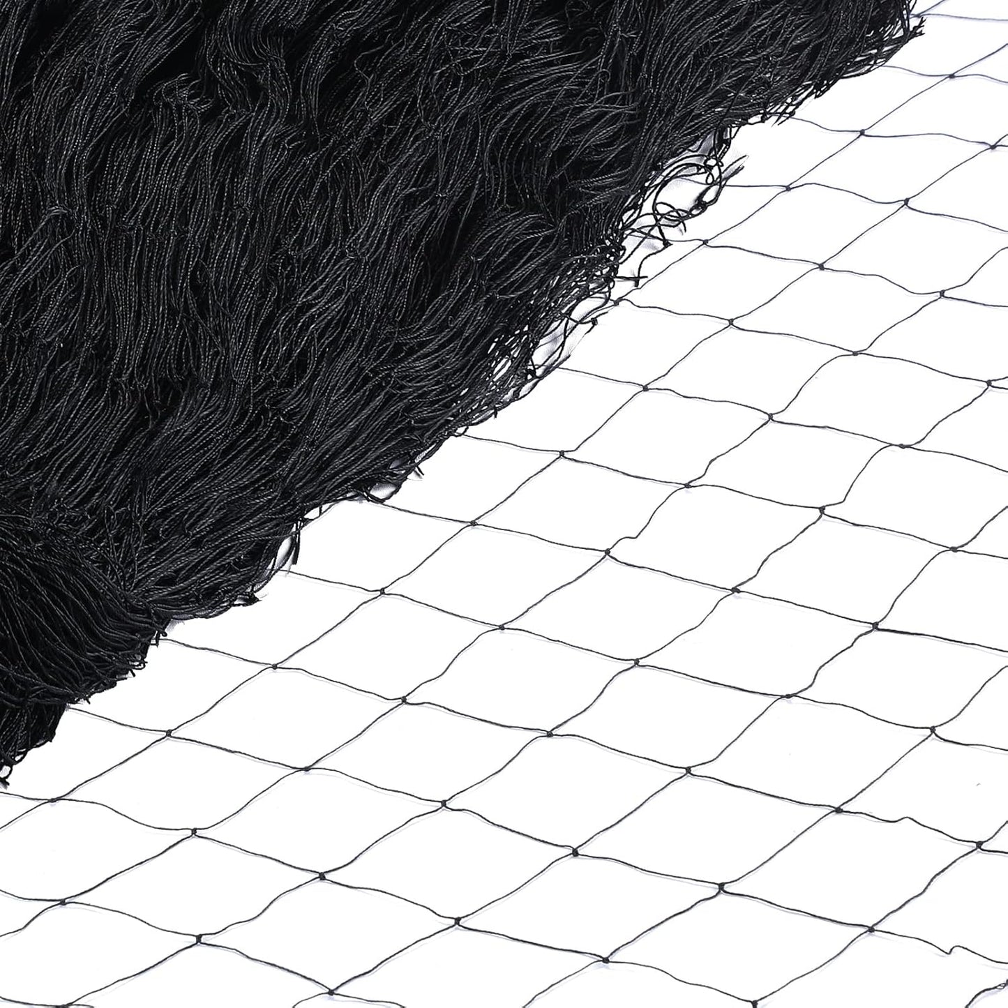 Windyun 1 Pc Bird Netting 50' x 100' Bird Net Chicken Coop 2.4" Mesh Heavy Duty Deer Fence Aviary Net Reusable Fruit Tree Poultry Barrier for Garden Protection Vineyard Against Hawk Squirrel, Black