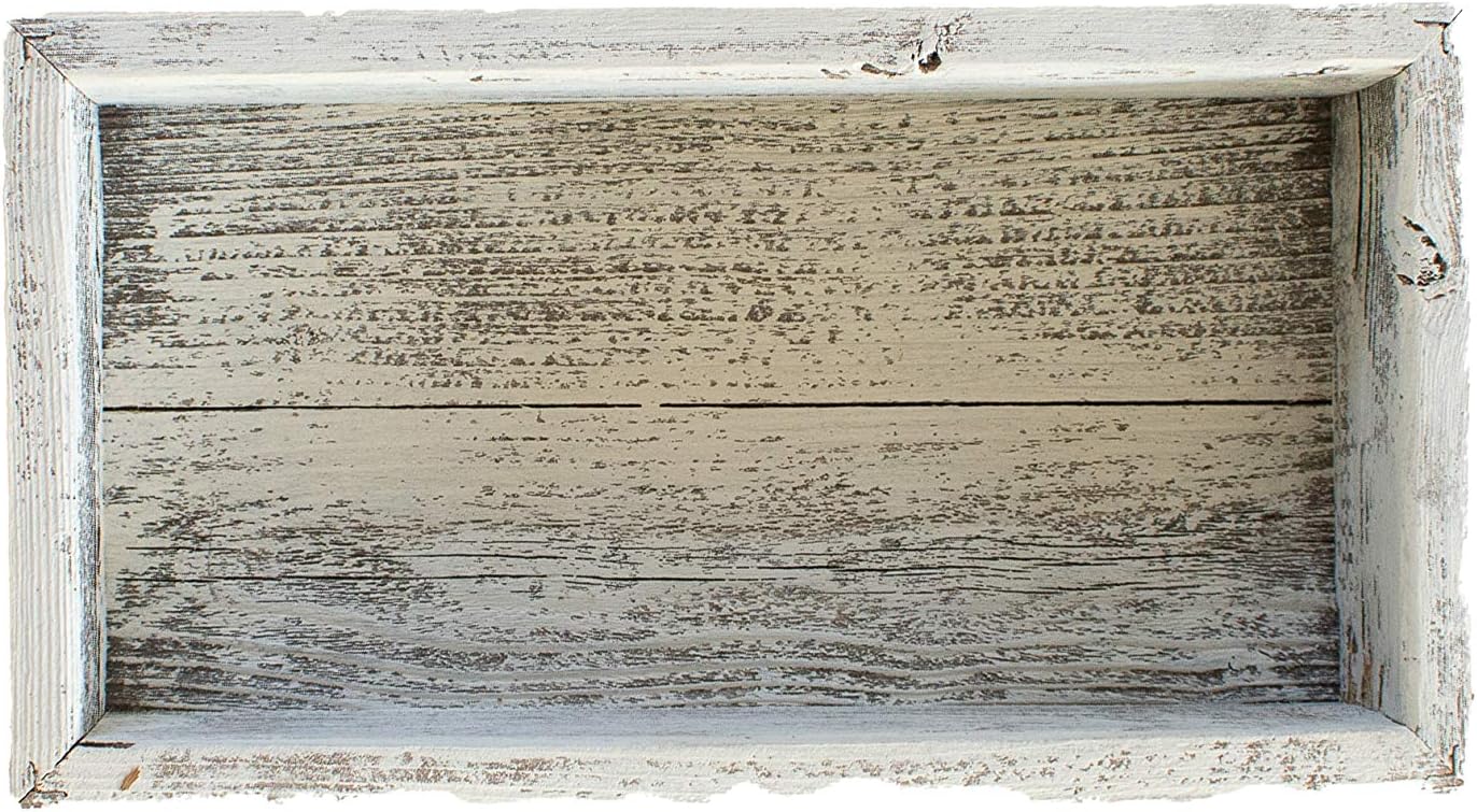 Small Wooden Planter Box – Rustic 2-Pack Wood Window Planter Box Set for Centerpieces & Storage – Durable Wooden Boxes for Decor - Perfect Toilet Basket for Bathroom Organizer