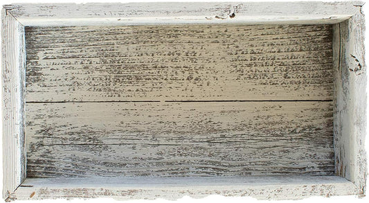 Small Wooden Planter Box – Rustic 2-Pack Wood Window Planter Box Set for Centerpieces & Storage – Durable Wooden Boxes for Decor - Perfect Toilet Basket for Bathroom Organizer