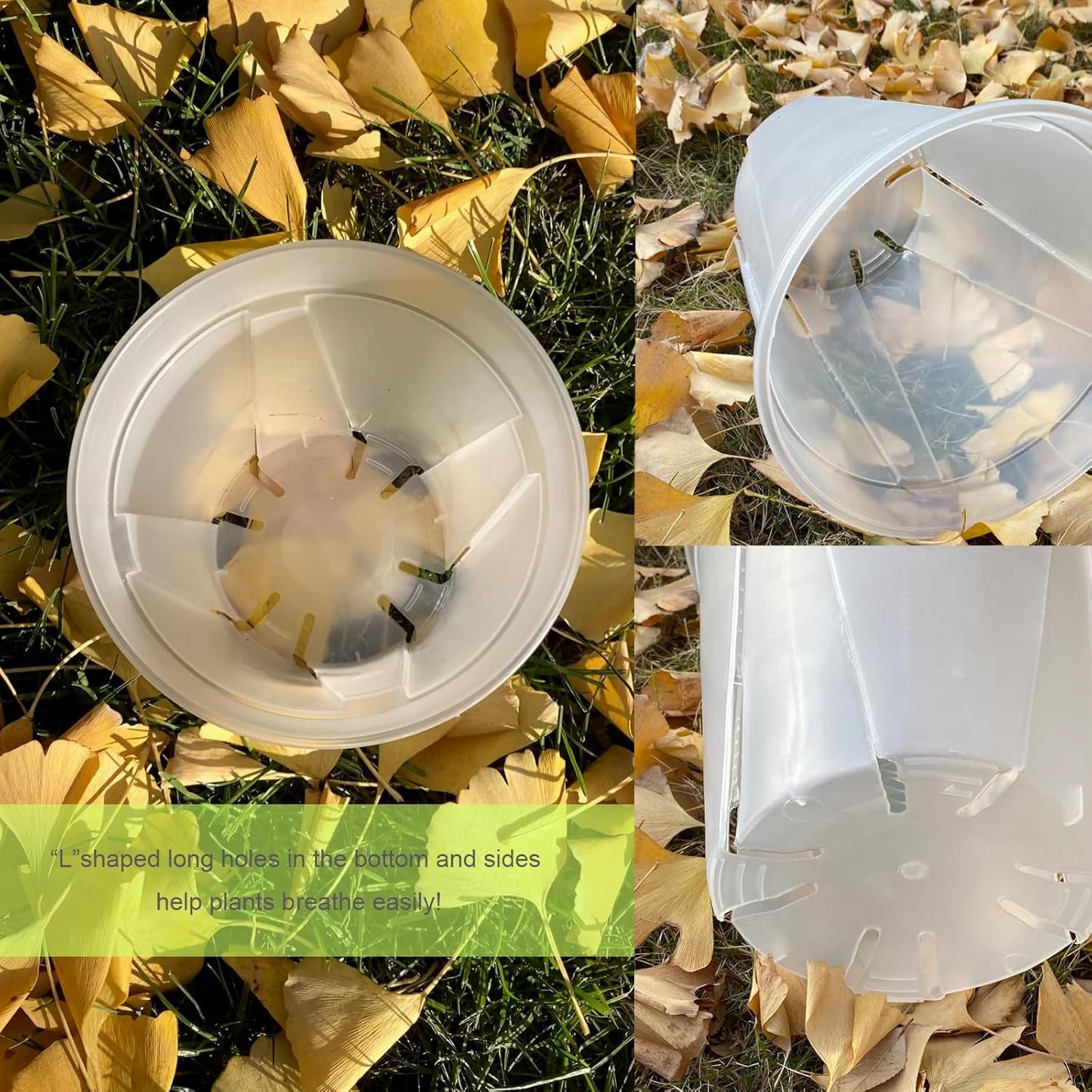 30 pcs 5/6 inch Clear Nursery pots,Thick Plastic Planter with Drainage Holes for Herbs,Succulents,Cactus etc Indoor use