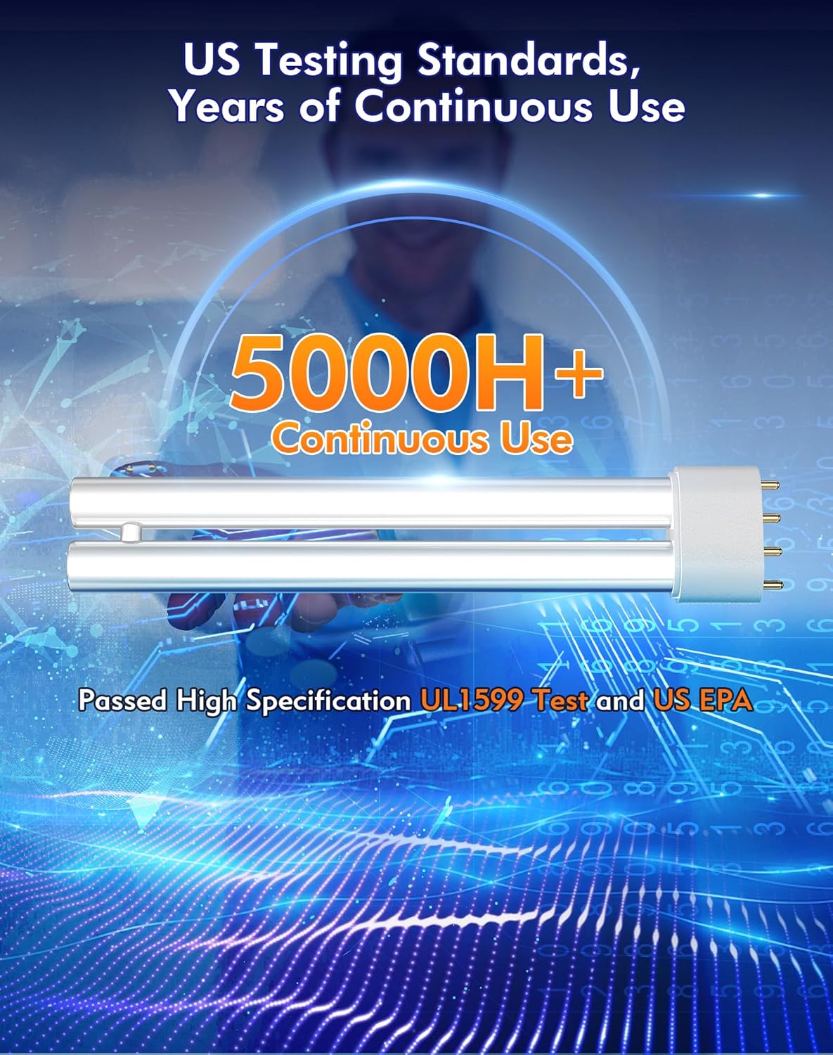 Bug Zapper for Outdoor & Indoor, 1/2 Acre Coverage Mosquito Lamp with 18W Bulb & 4400V High-Voltage, 100% Improvement in Mosquito Control Effect, Electric Fly Trap for Patio, Backyard, Home