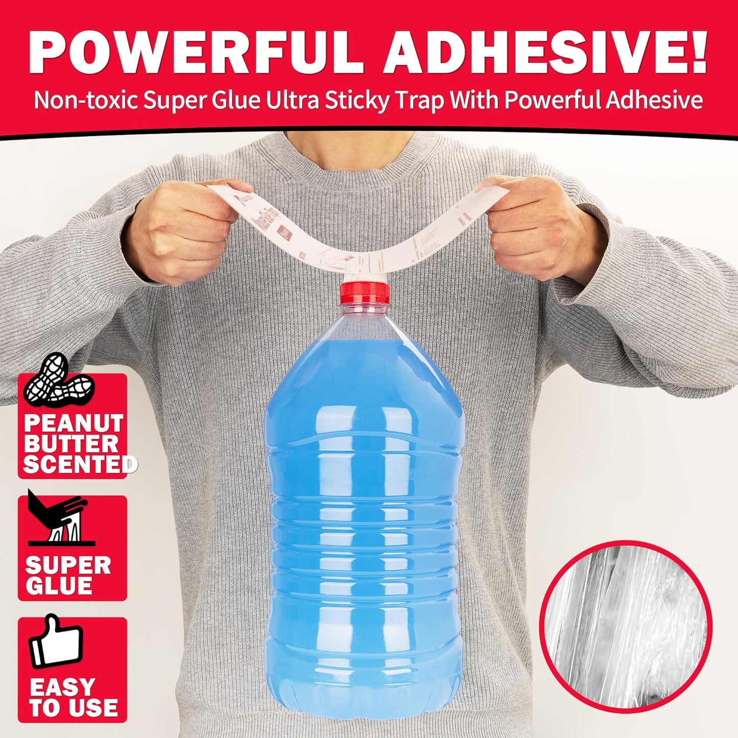 LULUCATCH Mouse Traps, 20 Pack Pre-Baited Sticky Mouse Traps Indoor for Home, Non-Toxic Bulk Sticky Pads, Glue Traps for Rats, Bugs, Spider, Mice, Cockroach, Pet Safe Pest Control