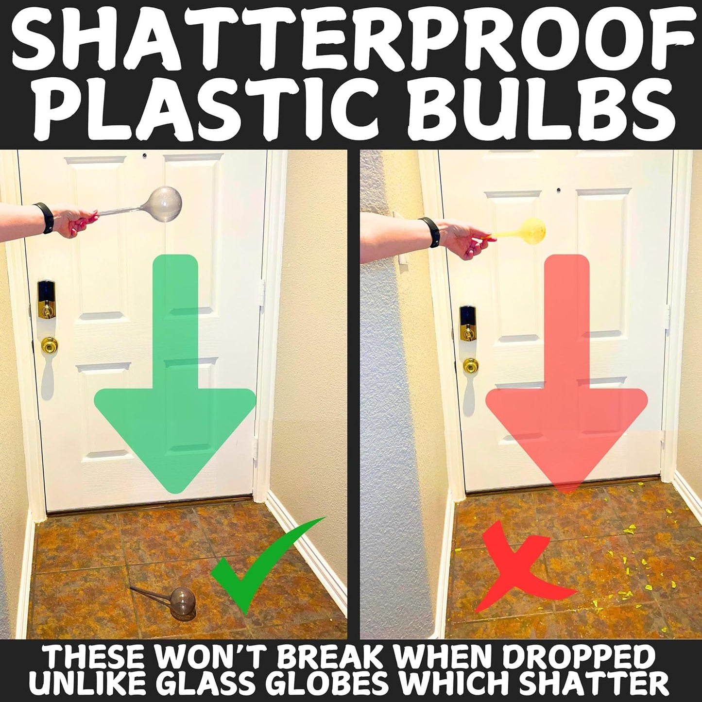 Water Globes for Watering Plants Automatically - Shatterproof & Weatherproof Self-Watering Stakes - Water Bulbs for Indoor & Outdoor Plants - Keeps Soil Moist & Plants Happy