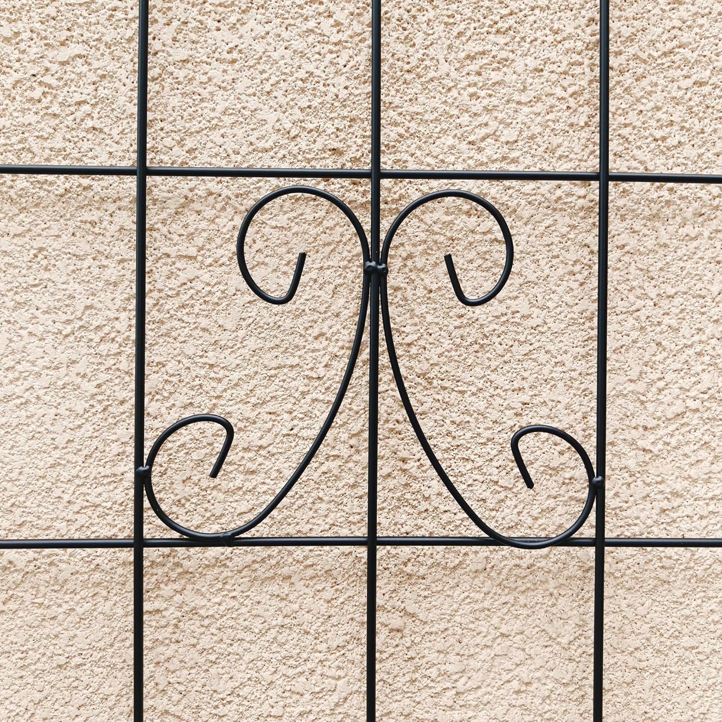 4 Pack Garden Trellises with Black Metal Coating, Trellis for Climbing Plants Outdoor, Roses, Vegetables, Vines, Cucumbers-19.7×71 inches.