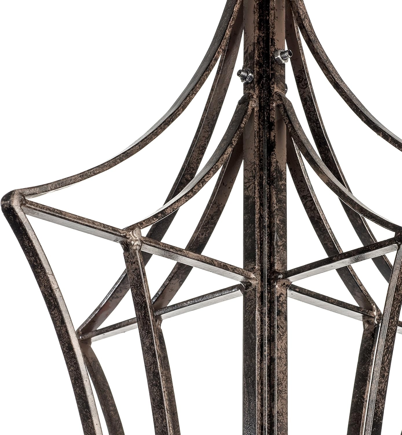 H Potter Garden Trellis for Climbing Plants Wrought Iron Metal Yard Art for Patio Deck or Garden