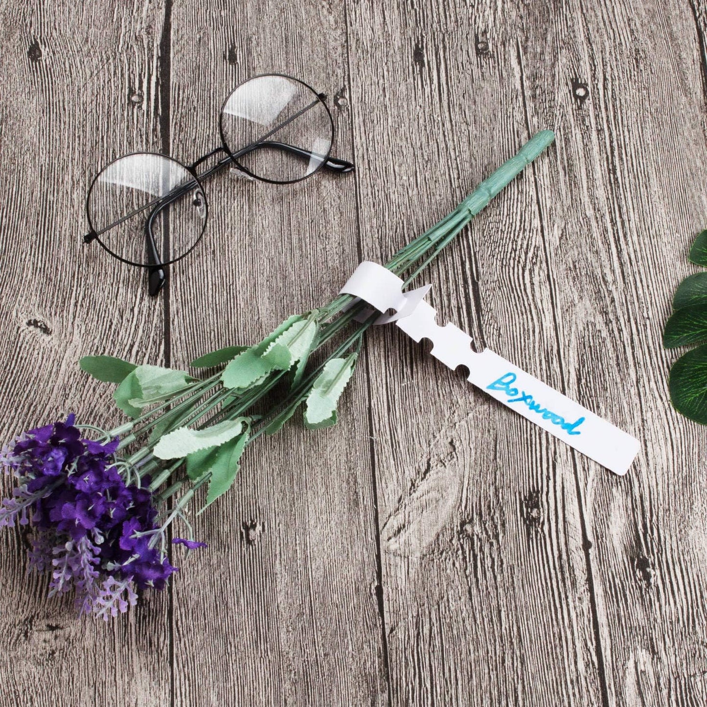 Acrux7 1000Pcs 8 Inch Wrap Around Plant Tags, White Waterproof Hanging Tree Tag Garden Labels, Plastic Plant Labels Tree Name Tags for Outdoor Garden Nursery Plants