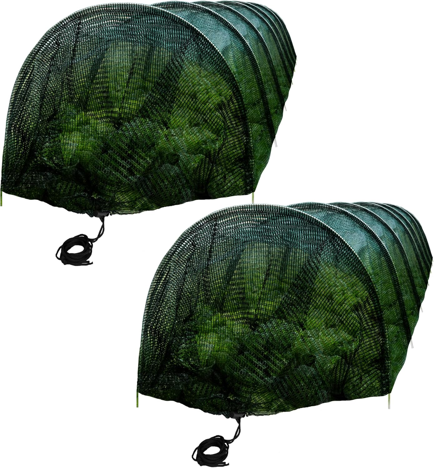 2 Pack Garden Tunnel Shade Net Cover - 10FT Shade Net Tunnel Plant Row Cover - Plant Gardening Net for Greenhouse Garden Patio Plants