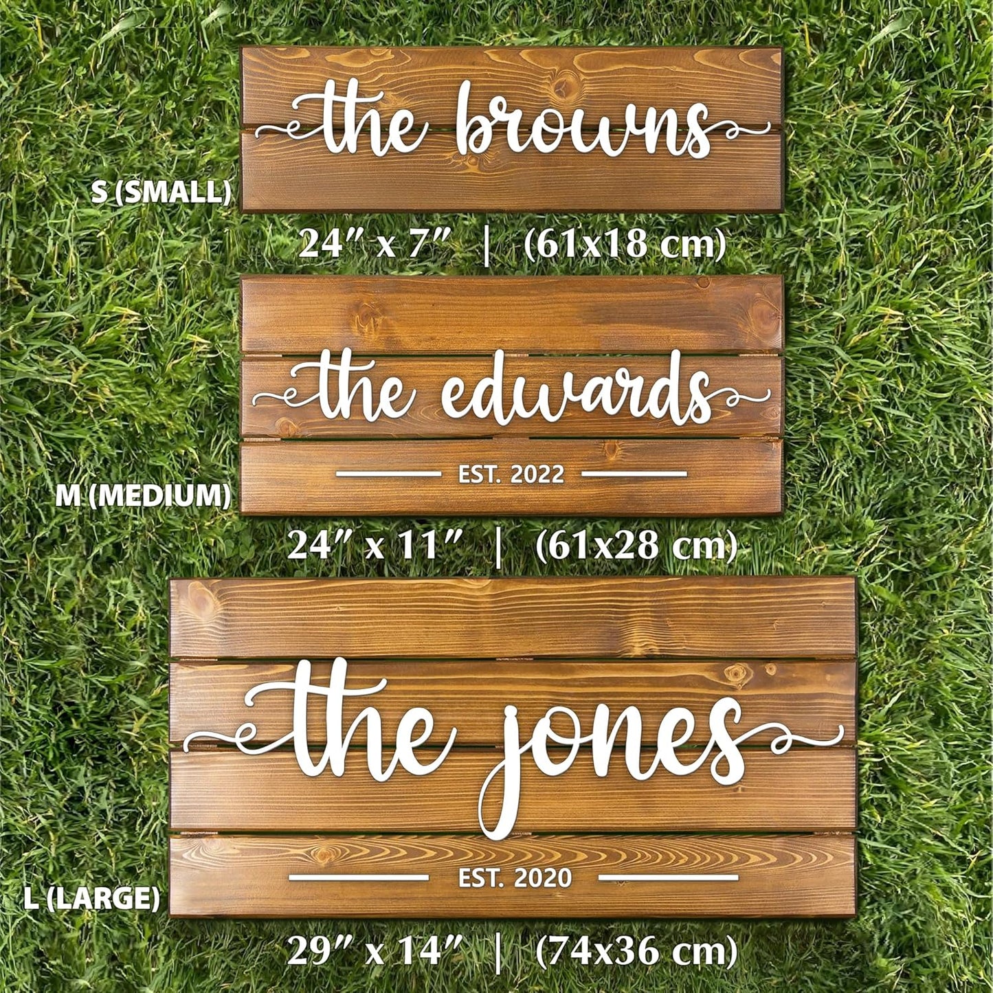 Custom Wood Sign | Personalized Family Name Sign | Last Name Pallet Sign | Wedding Gift | Home Wall Decor | Anniversary Gift (Medium)