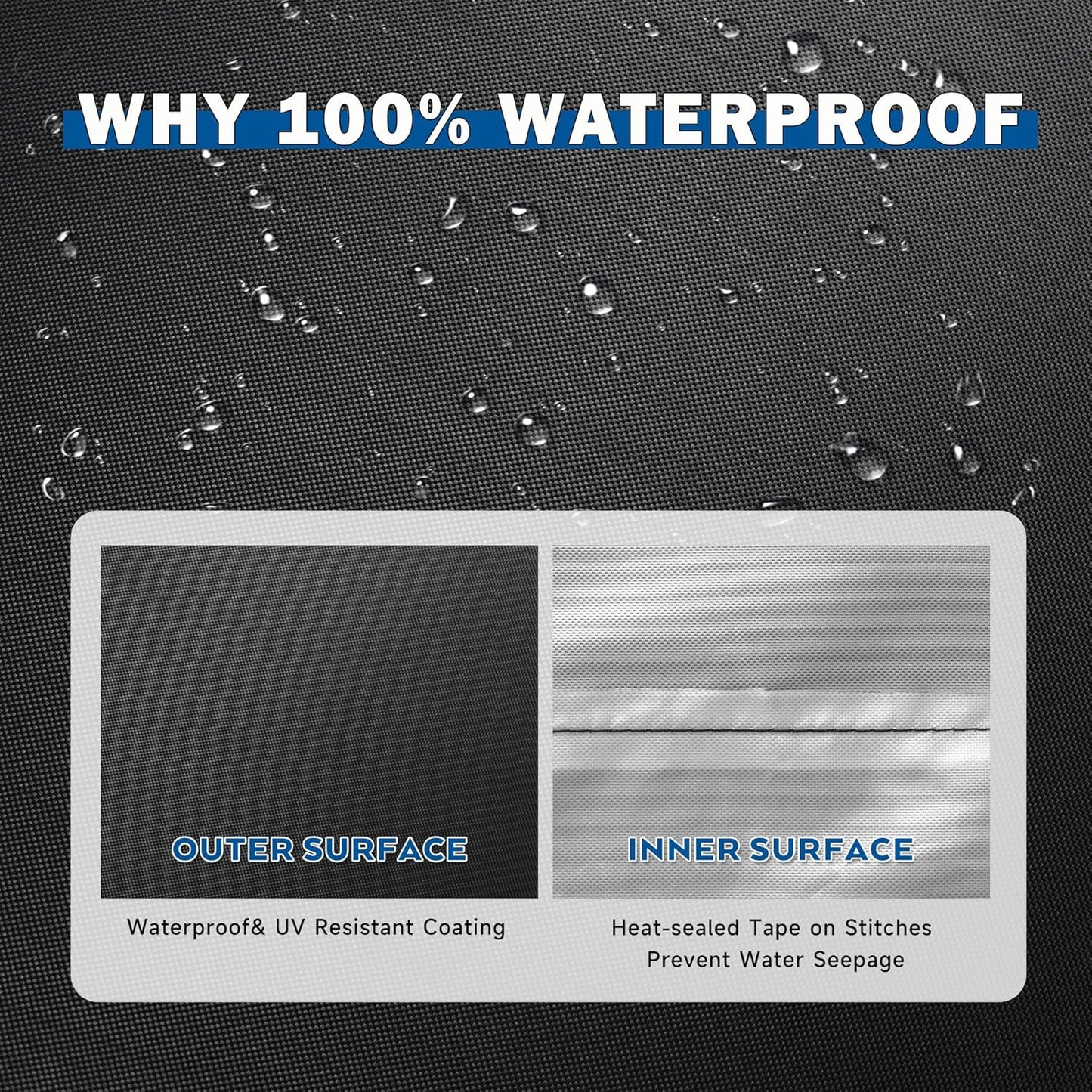 Griddle Cover for Blackstone 1819 Griddle and Charcoal Combo, Grill Cover for Blackstone 17" Propane Griddle and Charcoal Grill Combo-Protective and Waterproof