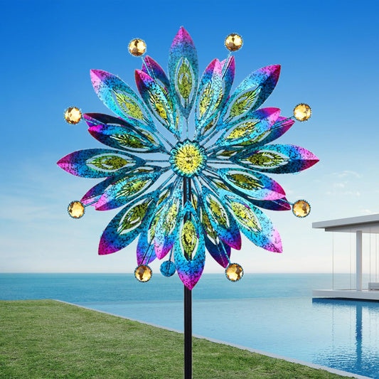 Wind Spinner for Yard and Garden Windmill Outdoor Metal Kinetic Wind Sculpture Dual Direction 360 Degrees Swivel for Yard Patio Lawn Decoration,61 Inch