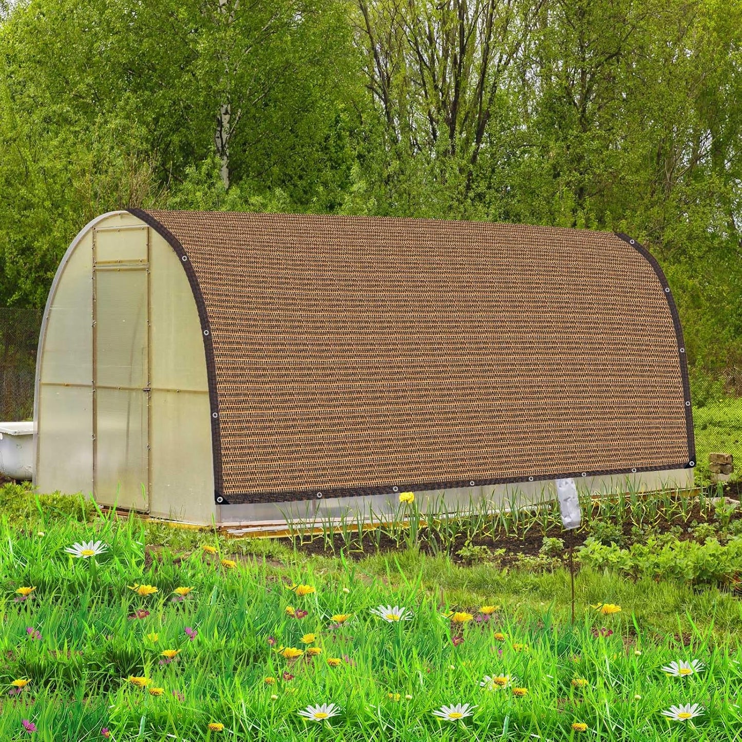 20x30FT 80% Shade Cloth Sun Shade Net with Grommets Sunblock Net Mesh Tarp for Garden,Plants Cover,Greenhouse and Patio