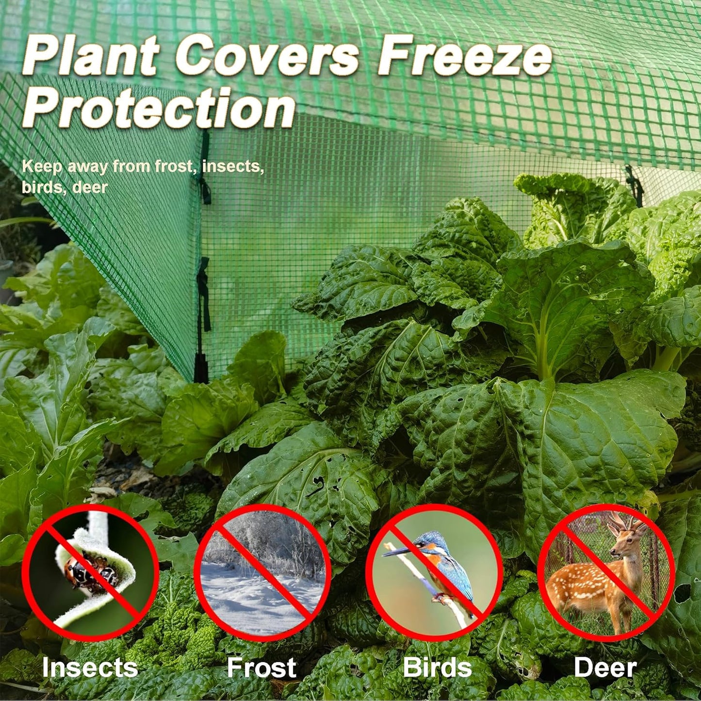 40″*40″*31″ Winter Plant Warm Covers - Raised Bed Cover, Garden Row Accelerator, Warm Tent Freeze Protection Humidity Domes for Germination, Seedling Propagation Protecting Plants from Animals 2 PCS
