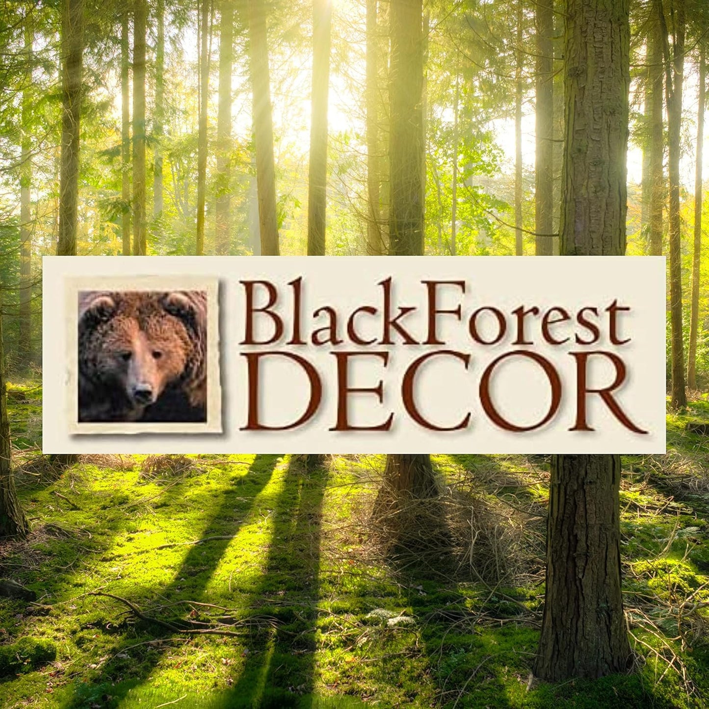 Black Forest Décor Standing Bear Tree Trunk Welcome Sign – Rustic Black Bear Decor, 14"W x 20"D x 35 1/2"H