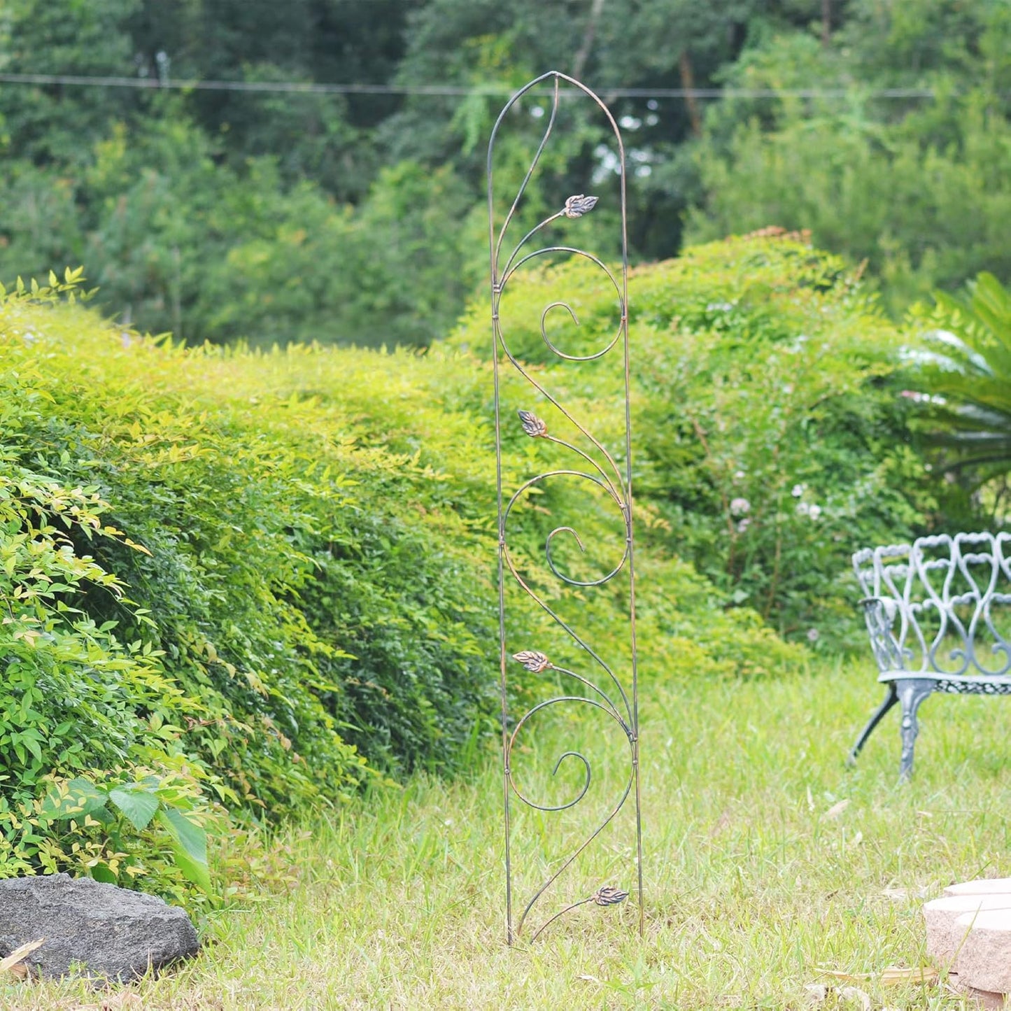 TR06 Autumn Leaf Trellis 6'x10, Black