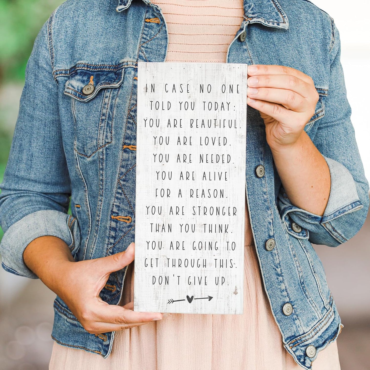 Simply Said Inspire Boards – “You Are Going To Get Through This, Don’t Give Up” – Inspiring and Supportive Sign For Friend or Relative – Real Wood Sign Hand Crafted In USA – 12” x 5.5”