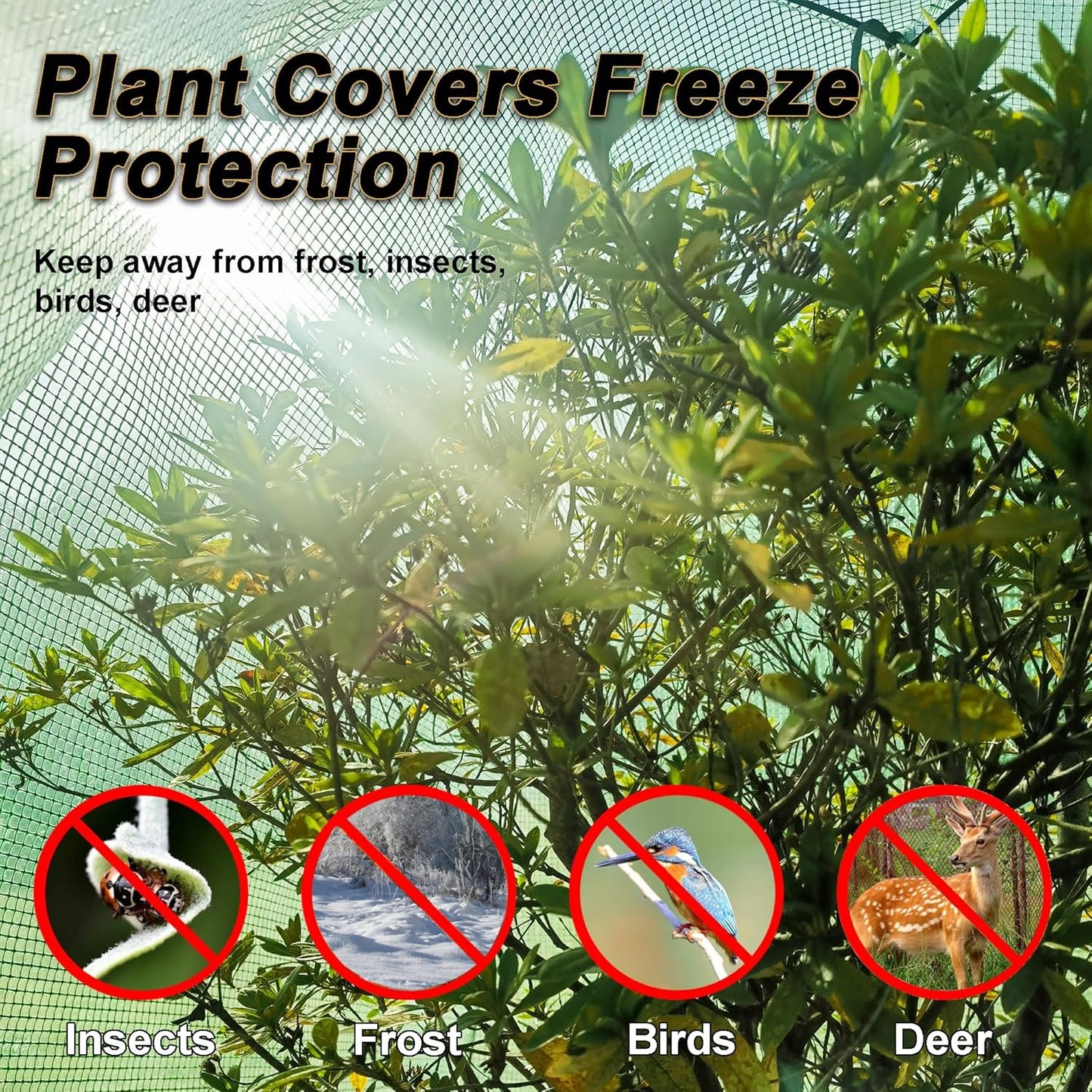 59″*59″*60″ Winter Plant Warm Covers - Raised Bed Cover, Garden Row Accelerator, Warm Tent Freeze Protection Humidity Domes for Germination, Seedling Propagation Protecting Plants from Animals