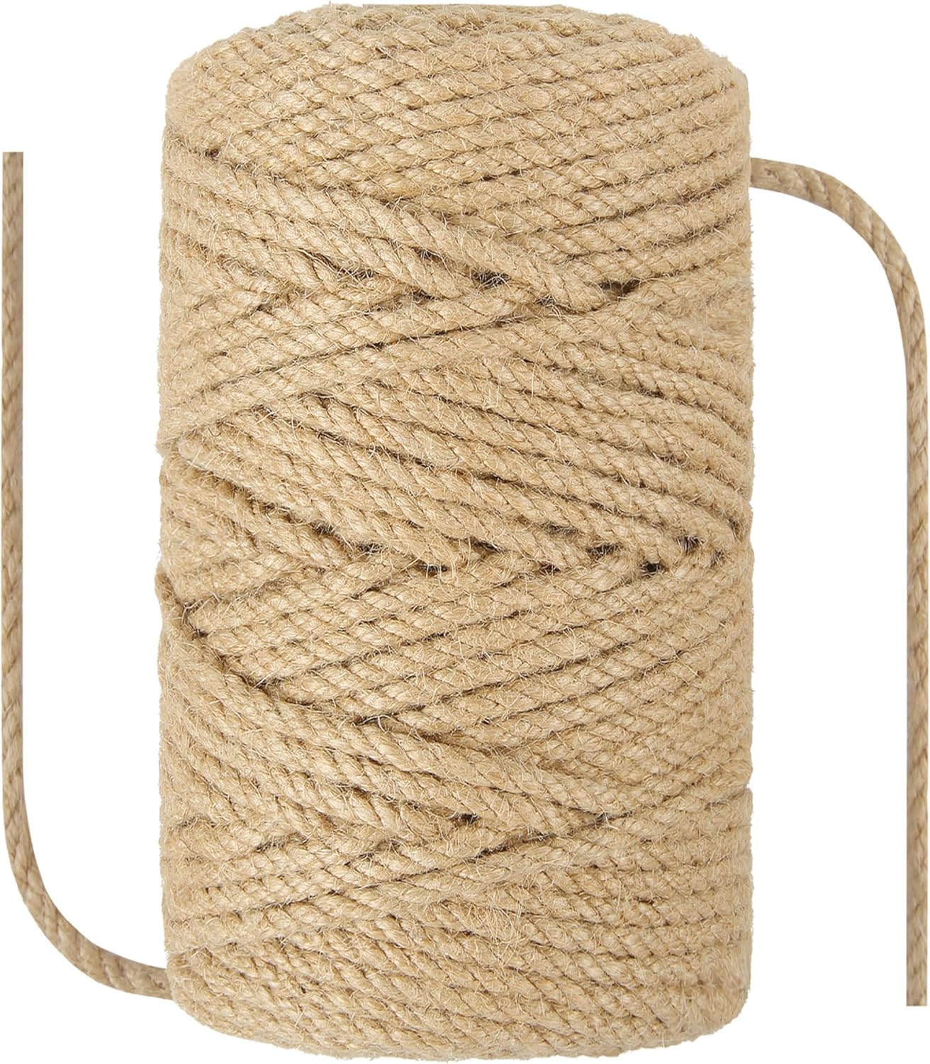 1/5 inch (5mm) x 328 ft (100Meter) Natural Sisal Hemp Rope Heavy Duty Thick Twine for Cat Scratcher Post Tree, Garden, Binding, Crafts Packing Material