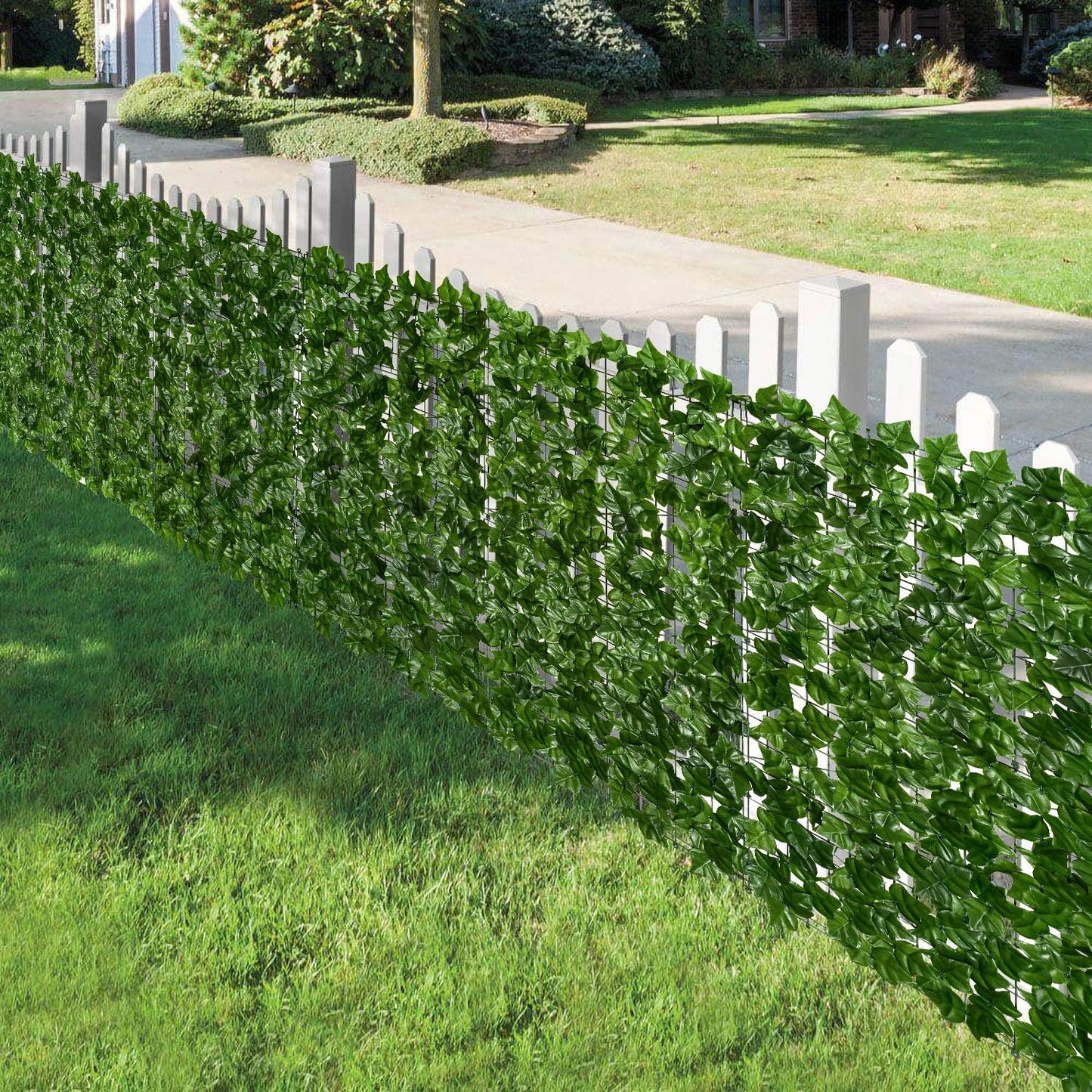 DearHouse Artificial Ivy Privacy Fence, 118x78.7in Artificial Hedges Fence and Faux Ivy Leaf Decoration for Outdoor Decor, Home, Garden Decor